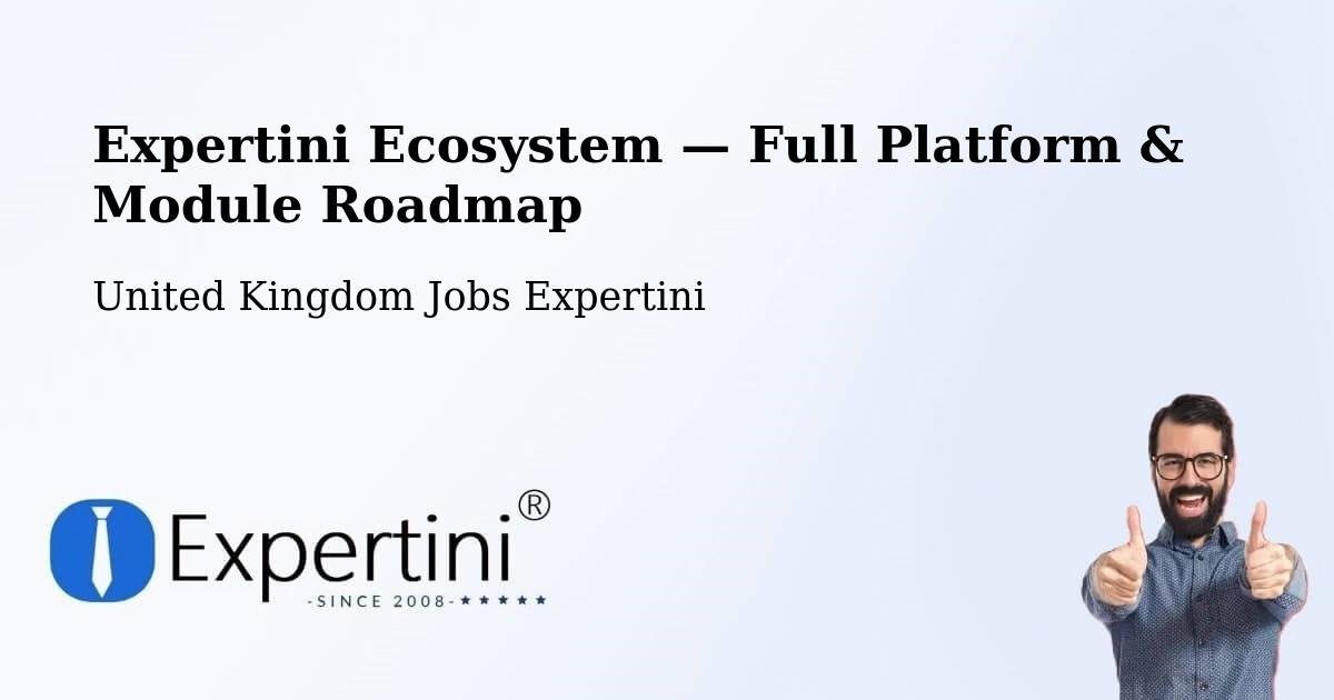 Expertini Ecosystem — Full Platform & Module Roadmap – Cornholme