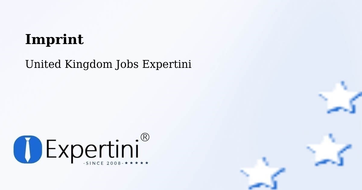 Imprint – Cornholme - United Kingdom Jobs Expertini